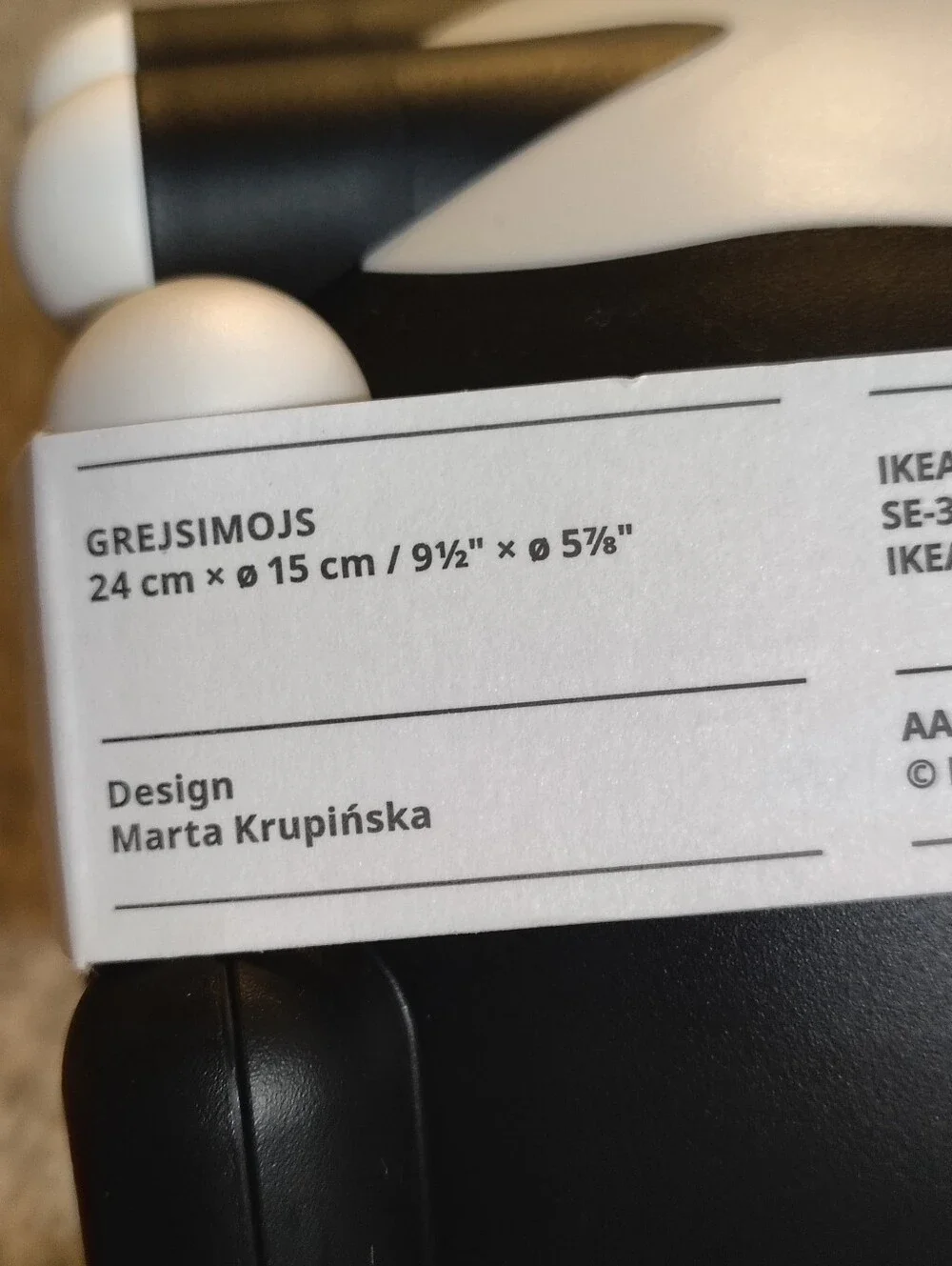 GREJSIMOJS Cat Container - Black and White